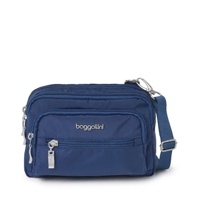Baggallini Triple Zip Bagg In Blue