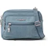 Baggallini Triple Zip Bagg Small Crossbody Bag In Blue