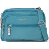 Baggallini Triple Zip Bagg Small Crossbody Bag In Seaside Blue
