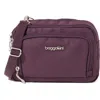 Baggallini Triple Zip Small Convertible Crossbody Bag