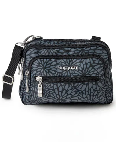 Baggallini Triple Zip Women's Crossbody In Blue