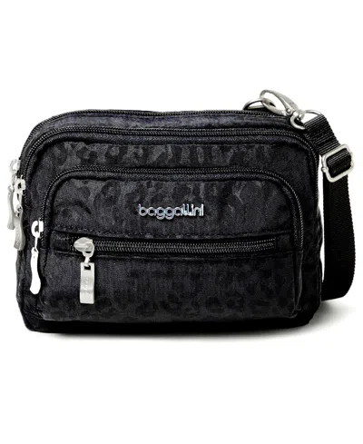 Baggallini Triple Zip Women's Crossbody In Black