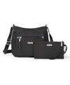 Baggallini Uptown With Rfid Wristlet In Black Cheetah Emboss