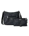 Baggallini Women's Uptown Bagg Crossbody Bag With Rfid Phone Wristlet In Midnight Blossom