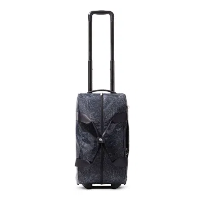 Baggallini Wheeled Carry On Duffel Bag In Midnight Blossom Print