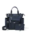 Baggallini Women's 3-in-1 Convertible Crossbody Tote Backpack With Rfid Wristlet In Blue