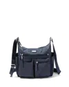 Baggallini Women's Anywhere Large Hobo Crossbody Shoulder Bag With Rfid Wristlet In Blue