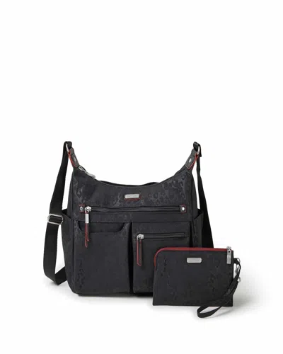 Baggallini Women's Anywhere Large Hobo Crossbody Shoulder Bag With Rfid Wristlet In Multi