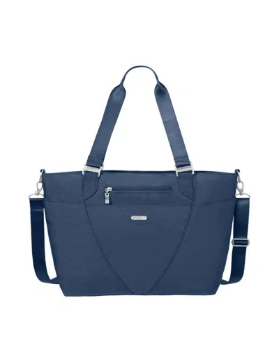 Baggallini Women's Avenue Tote Bag With Crossbody Strap In Blue