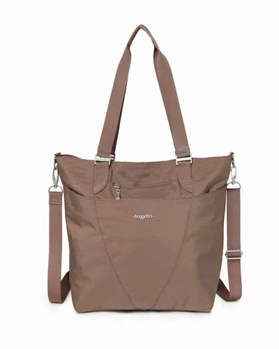 Baggallini Women's Avenue Tote Bag With Crossbody Strap In Brown