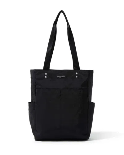Baggallini Women's Carryall Daily Shoulder Bag Tote With Crossbody Strap In Black