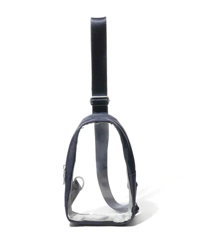 Baggallini Women's Clear Stadium Mini Crossbody Festival Event Sling Bag In Blue