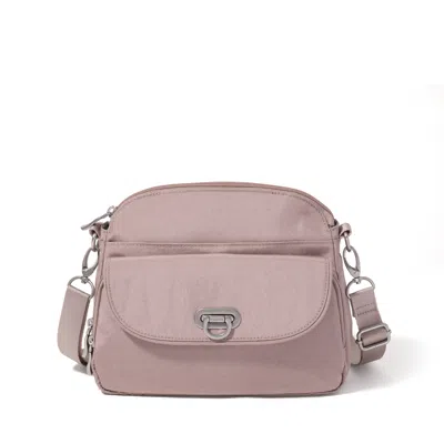 Baggallini Women's Coastal Flip Lock Crossbody Bag In Pink