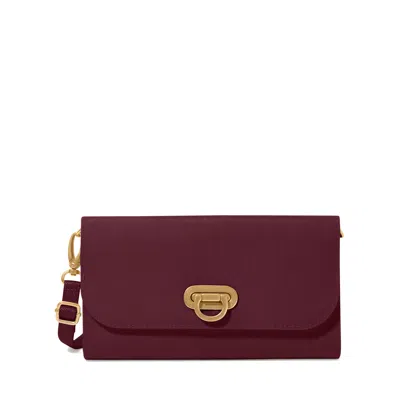 Baggallini Women's Coastal Flip Lock Rfid Phone Wallet Crossbody Bag In Burgundy
