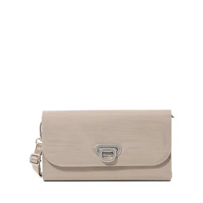 Baggallini Women's Coastal Flip Lock Rfid Phone Wallet Crossbody Bag In Sand