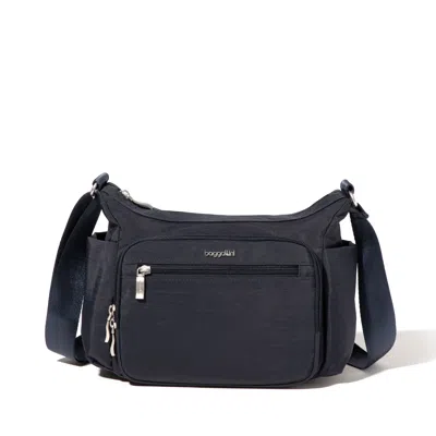 Baggallini Women's Crosstown Hobo Crossbody Bag In Black