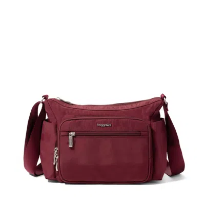 Baggallini Women's Crosstown Hobo Crossbody Bag In Red