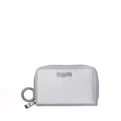 Baggallini Women's Deluxe Card Case Wallet In Silver
