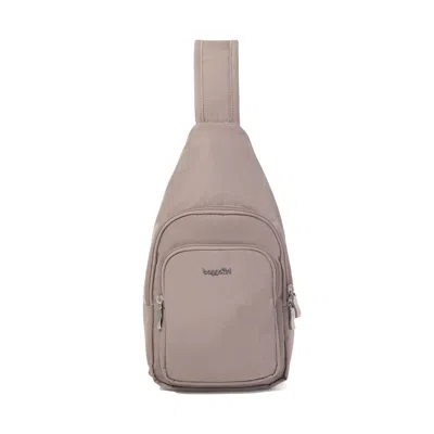 Baggallini Women's Emf Blocking Pocket Modern Everywhere Sling In Beige