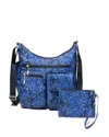 Baggallini Women's Everywhere Bagg Crossbody Shoulder Bag With Rfid Wristlet In Multi