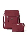 Baggallini Women's Go Bagg Crossbody Bag With Rfid Wristlet In Red