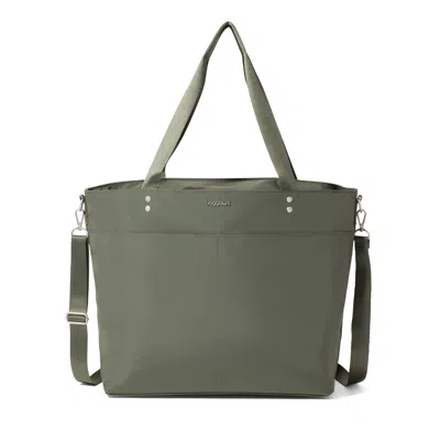 Baggallini Women's Large Carryall Tote Bag With Crossbody Strap In Sand