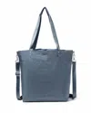 Baggallini Women's Large Carryall Weekender Tote Bag With Crossbody Strap In Gray