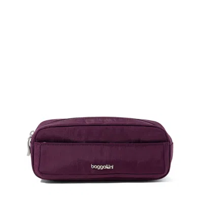 Baggallini Women's Long Pocket Cosmetic Bag In Red