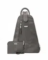 Baggallini Women's Metro Convertible Backpack With Rfid Wristlet In Multi