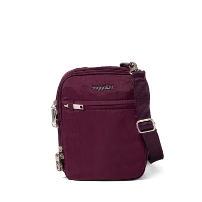 Baggallini Women's Mini Everything Anti-theft Crossbody Bag In Burgundy