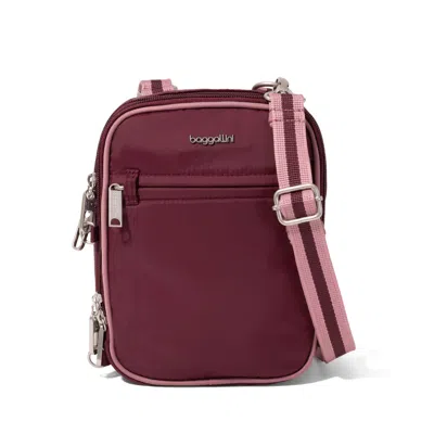 Baggallini Women's Mini Everything Anti-theft Crossbody Bag In Burgundy