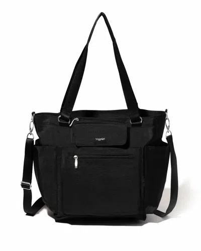Baggallini Women's Modern Avenue Crossbody Tote Bag With Wristlet In Black