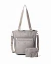 Baggallini Women's Modern Everyday Shopper Tote Bag With Wristlet In Multi