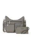 Baggallini Women's Modern Everywhere Bag, Set 2 Piece In Sterling Shimmer