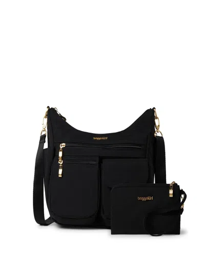 Baggallini Women's Modern Everywhere Hobo Crossbody Bag With Rfid Wristlet In Multi