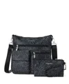 Baggallini Modern Everywhere Slim Crossbody In Midnight Blossom