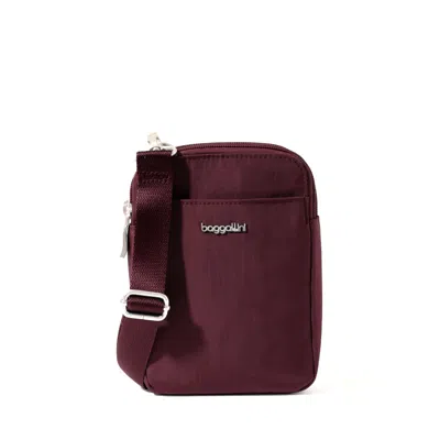 Baggallini Women's Modern Everywhere Take Two Rfid Crossbody Bag In Burgundy
