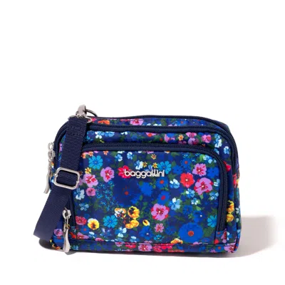 Baggallini Women's Modern Everywhere Trifecta Rfid Wallet Crossbody Bag In Multi