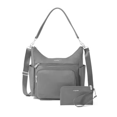 Baggallini Women's Nolita Convertible Hobo Bag In Gray