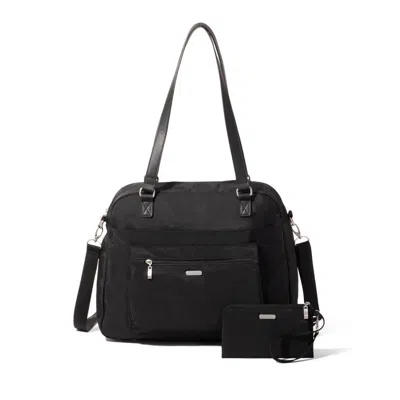 Baggallini Women's Overnight Expandable Bag With Wristlet In Black