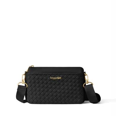 Baggallini Women's Perry Woven Crossbody Bag In Black