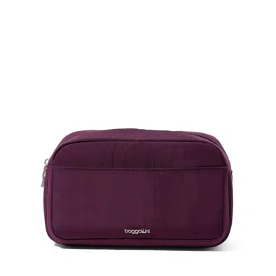 Baggallini Women's Pocket Cosmetic Bag With Brush Organization