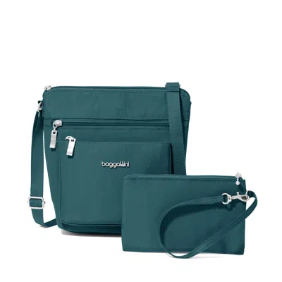 Baggallini Women's Pocket Crossbody Bag With Rfid In Blue
