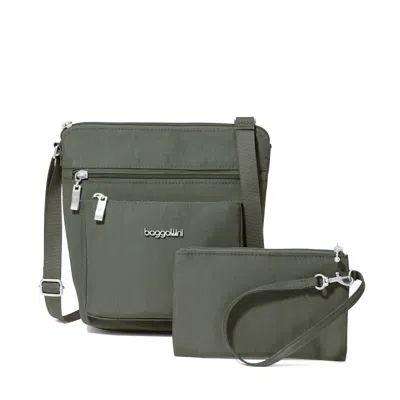 Baggallini Women's Pocket Crossbody Bag With Rfid In Green