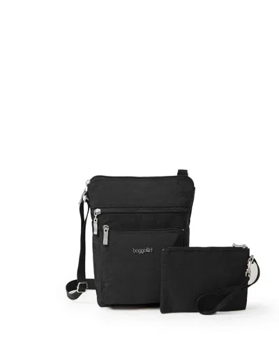 Baggallini Women's Pocket Crossbody Bag With Rfid Wristlet In Multi