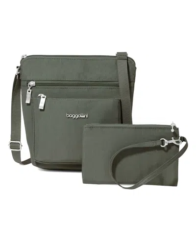 Baggallini Women's Pocket Crossbody In Green