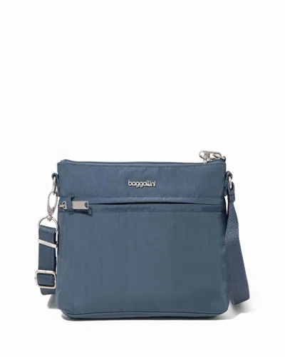 Baggallini Women's Securtex Anti-theft Memento Crossbody Bag In Gray