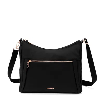 Baggallini Women's Securtex® Jet Set Anti-theft Hobo Bag In Black
