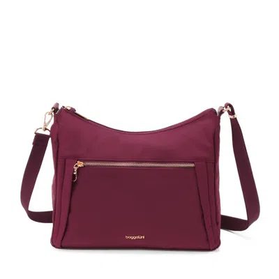 Baggallini Women's Securtex® Jet Set Anti-theft Hobo Bag In Red