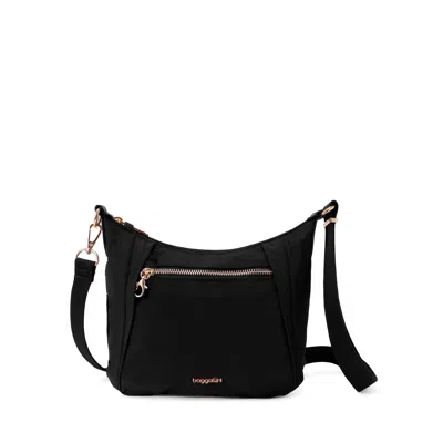 Baggallini Women's Securtex® Jet Set Anti-theft Mini Crossbody Bag In Black